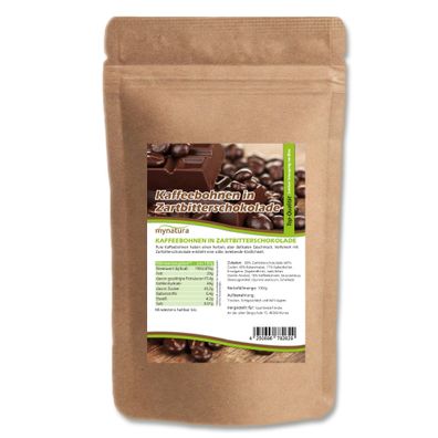 Kaffeebohnen in Zartbitterschokolade – in verschiedenen Größen