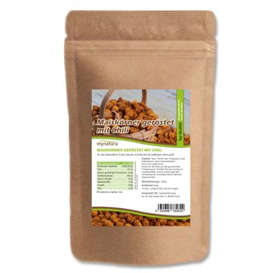 Mynatura geröstete Maiskörner mit Chili – 1000g