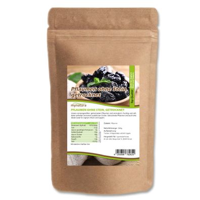 Mynatura Getrocknete Pflaumen in Premiumqualität – 1000g