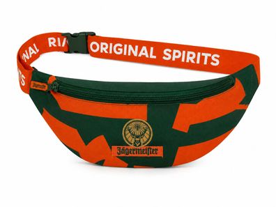 Jägermeister Bauchtasche Umhängetasche Festival Bag - Orange Grün