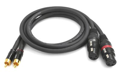 Sommercable -Galileo- HighEnd Adapterkabel - XLR-Buchse auf Cinch - OFC