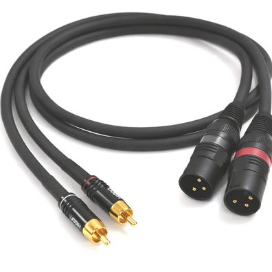 Sommercable -Galileo- HighEnd Adapterkabel - Cinch auf XLR-Stecker - OFC