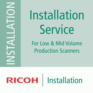 Ricoh Installationsservice: einzelner Scanner