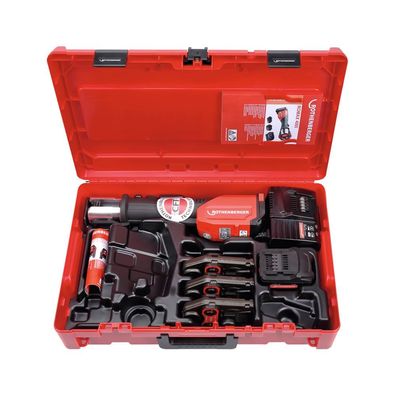 Rothenberger ROMAX 4000 Akku-Pressmaschine Set 4Ah TH-Backen 16-20-26mm