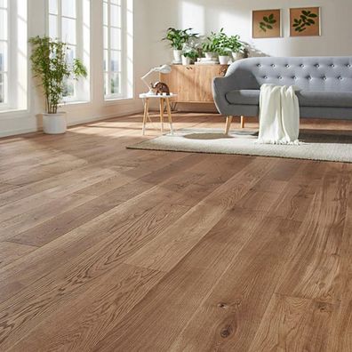 Inmozata PVC Bodenbelag selbstklebend 36 Fliesen 5,01mÂ² Vinylboden 2mm Eiche