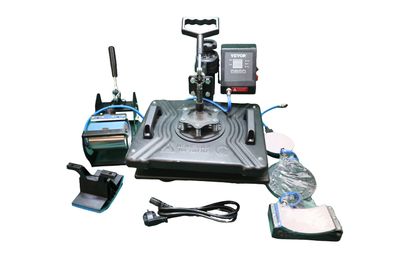 VEVOR Transferpresse Hitzepresse 5 in 1 38x30cm 360Â° schwenkbar Textilpresse