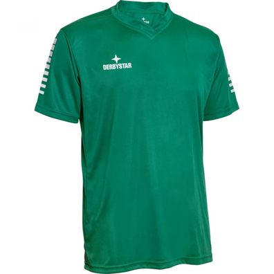 Derbystar Kinder Contra Trikot Grén Weiß Gr 164 atmungsaktiv Polyester