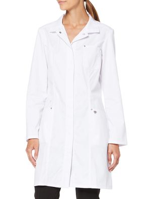 BP 4874-684-21 Damen Mantel Kittel langarm Umlegekragen Stretch weiß Gr. 44