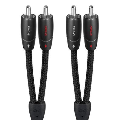 AudioQuest Sydney RCA-Cinch Audiokabel 0,6 m Rauschunterdréckung schwarz