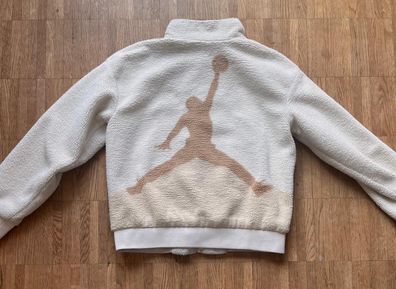 Original NIKE Jordans Fleece-Jacke Kinder creme/beige Gr. 152/158