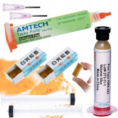 Rosfix Set Lötflussmittel RMA-223 + ZJ-18 + NC-559 | 10cc+60ml Präzision