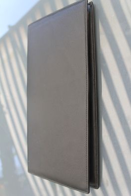 Visitenkartenbuch, Ledereinband, für 96 bzw. 192 Karten im Standardformat, schwarz