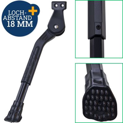 Hinterbauständer 18mm verstellbar 26" 28" 29" Zoll Fahrrad e-Bike Seiten-Ständer