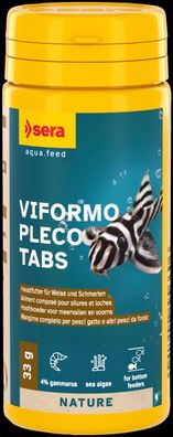 Sera Viformo Pleco Tabs Nature 50ml Hauptfutter für Welse + Schmerlen Tabletten