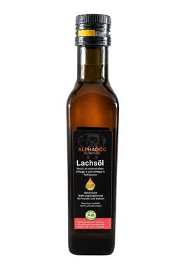 Naturreines Lachs Öl mit Omega 3 & 6 für Hunde