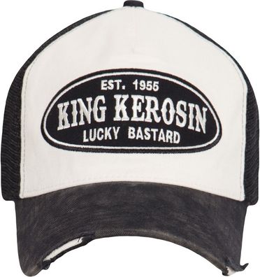 King Kerosin Trucker Cap mit Logostickerei