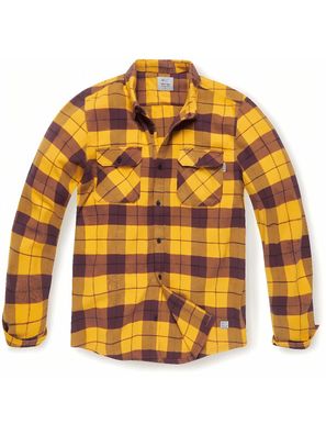 Vintage Industries Karohemd Sem Flannel Shirt Yellow Check -Sem