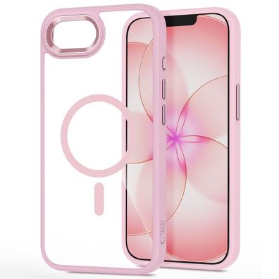 Tech-Protect MagMat Mag kompatibel mit Apple iPhone 17e Zartrosa-Klar Handyhülle