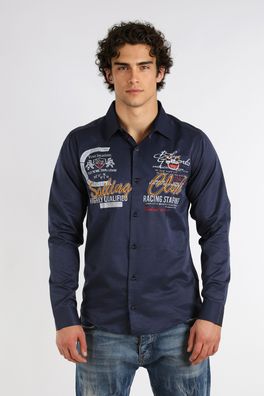 Megaman Hemd Herren Langarmhemd Freizeithemden Casual Style Stilvoll und bequem