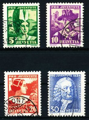 Schweiz PRO Juventute Nr 281-284 gestempelt X4C97EA