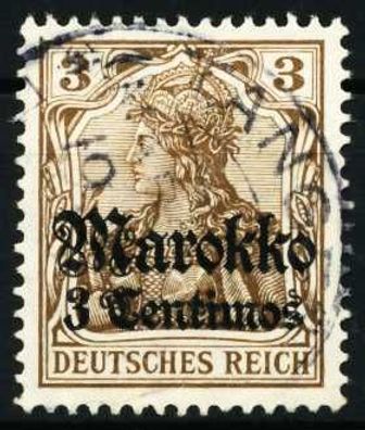 Deutsche Auslandspostämter Marokko Nr 46 ZENTR- X57559A