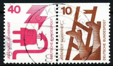 BRD BUND Zusammendruck Nr W47 zentrisch gestempelt WAAGR PAA X5F3376