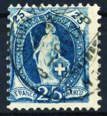 Schweiz ST. HELV Nr 67Ca zentrisch gestempelt X696D1A