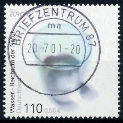 BRD BUND 2001 Nr 2185 zentrisch gestempelt X6DB4F2