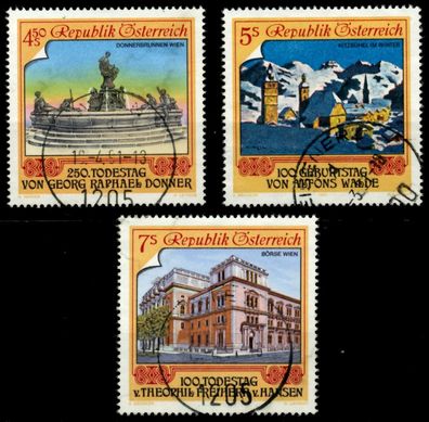 Österreich 1991 Nr 2017-2019 zentrisch gestempelt X6ECFC6