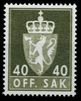 Norwegen DIENST Nr 87y postfrisch S035066
