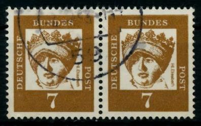 BRD DS BED. DEUT. Nr 348y gestempelt WAAGR PAAR X95D1C2