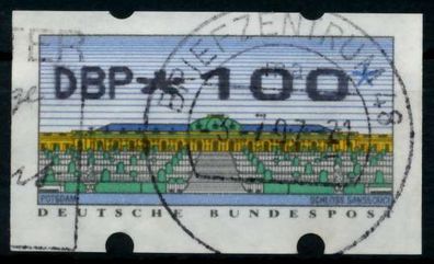 BRD ATM 1993 Nr 2-2.1-0100 gestempelt X974266