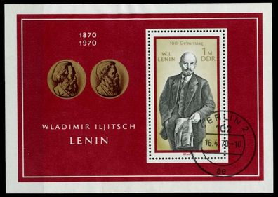 DDR BLOCK Kleinbogen Block 31 gestempelt X73851E