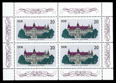 DDR BLOCK Kleinbogen Nr 3033 postfrisch Kleinbg S297782