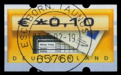 BRD ATM 2002 Nr 5-1-0010 gestempelt X750A9A