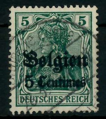 BES 1WK LP Belgien Nr 2 gestempelt X77B1D6