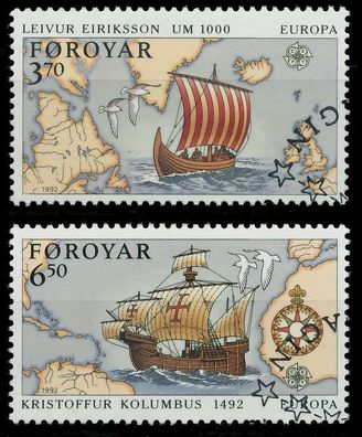 FÄRÖER 1992 Nr 231-232 gestempelt X5D8E62