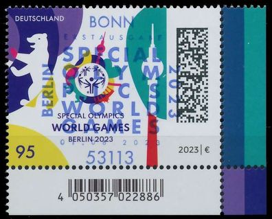 BRD BUND 2023 Nr 3770 ESST zentrisch gestempelt ECKE-URE X61EC36