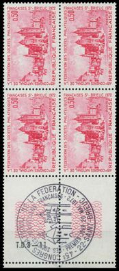 Frankreich 1972 Nr 1793L postfrisch Viererblock X61ED5E
