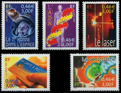 Frankreich 2001 Nr 3561-3565 postfrisch X61F226