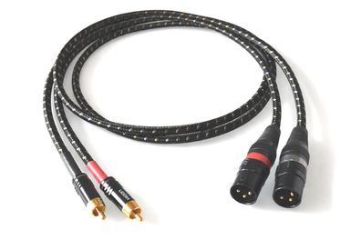Sommercable -Classique- HighEnd Adapterkabel - Cinch auf XLR-Stecker - Schwarz