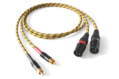Sommercable -Classique- HighEnd Adapterkabel - Cinch auf XLR-Stecker - Gelb