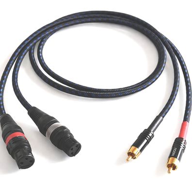 Sommercable -Classique- HighEnd Adapterkabel - XLR-Buchse auf Cinch - Blau