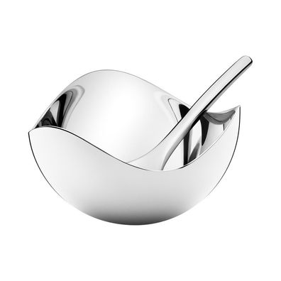 Georg Jensen BLOOMSalznapf mit Löffel Stainless STEEL MIRROR 3586225