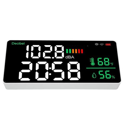 Jectse 4-in-1 LED Dezibelmesser WiFi Schallpegelmesser 30-130 dB