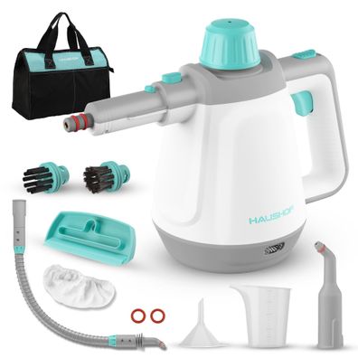 Haushof Dampfreiniger Handgerät 450 ml 1200 W mit 8 Zubehörteilen