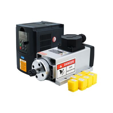 CNC-Spindelmotor 1,5 kW 220 V 400 Hz 24000 U/min luftgekéhlt mit VFD ER11