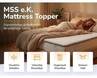 MSS e.K. Matratzen-topper verschiedene Varianten (Kalt-, Komfort-, Viscoschaum)