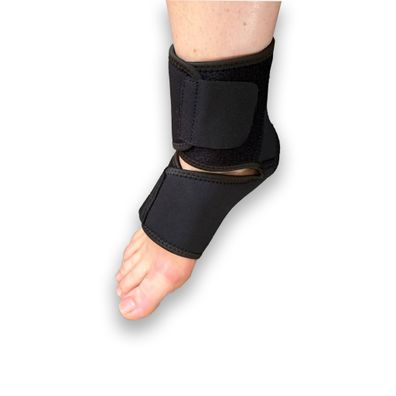 Fußgelenkbandage Fussbandage Gelenkbandage Schwarz One Size links rechts tragbar