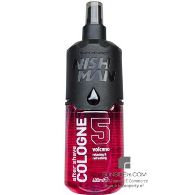 NishMan/After Shave Cologne 5 "Volcano" 400ml/Bartpflege/Gesichtspflege